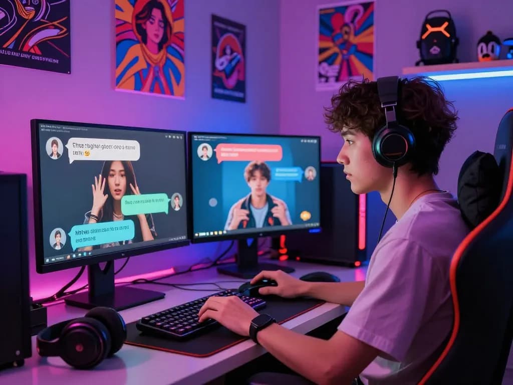 Interactive character ai nsfw chat experience with vibrant digital avatar and engaging neon ambiance.